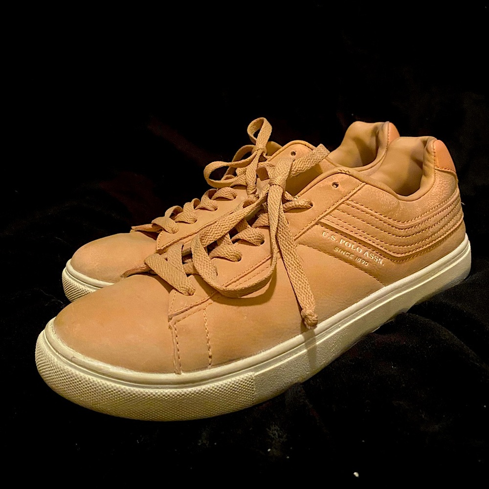 Womens US POLO Assn. pink sneakers 8